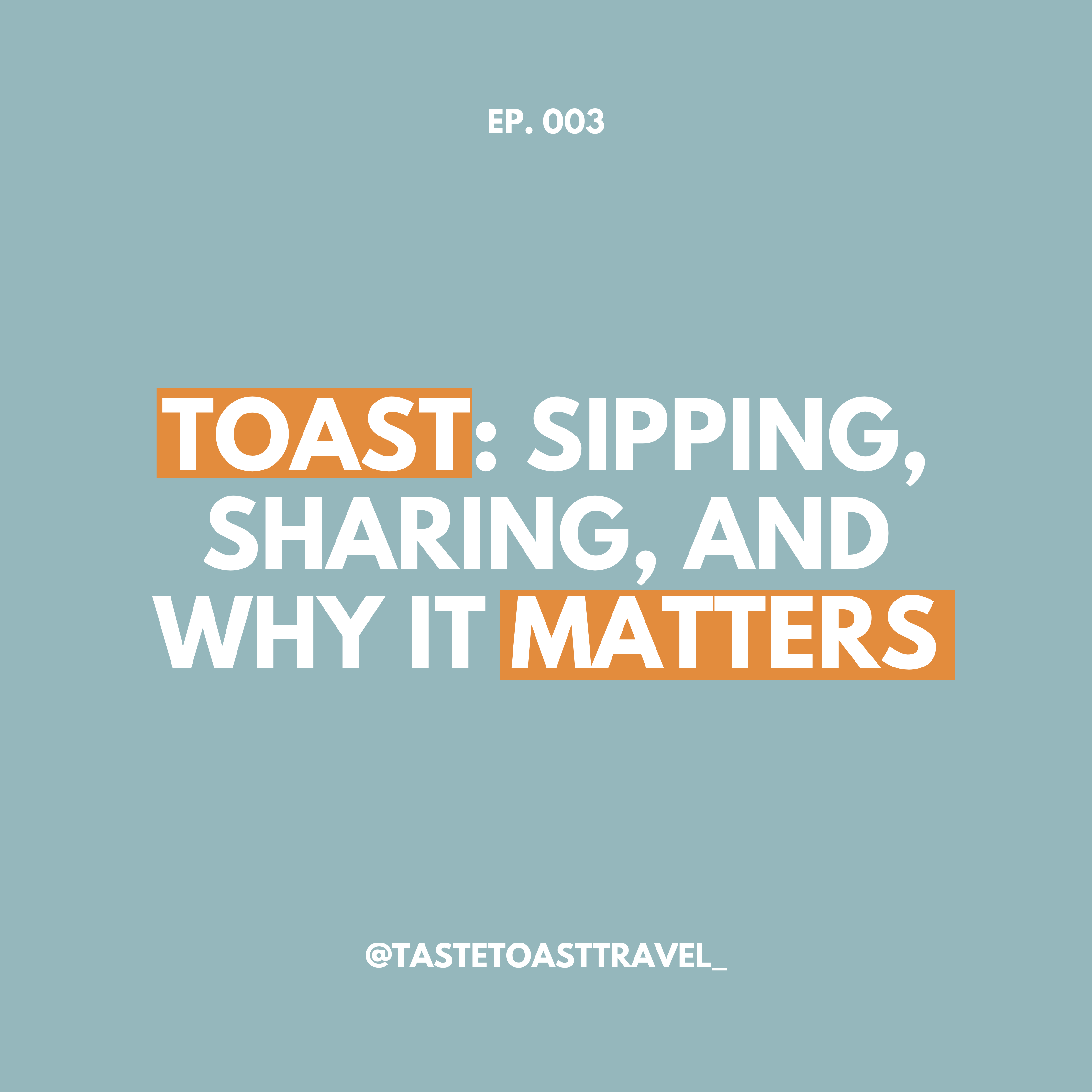 Toast: Sipping, Sharing, and How Drinks Bond Us